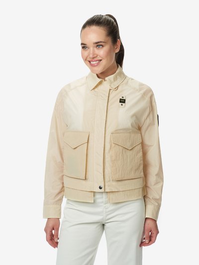 STACEY OVER JACKET IN CRINKLE NYLON - Blauer