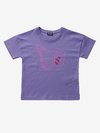 Blauer - T-SHIRT WITH BUTTERFLY AND SHIELD - Violet - Blauer