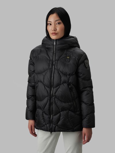 MARCIA DOWN JACKET WITH INTERSECTING WAVE QUILTING