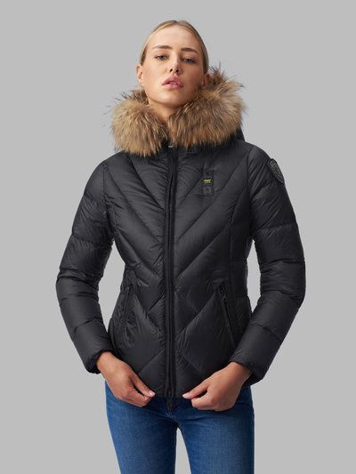 COURTNEY DOWN JACKET WITH OFFSET CABLE QUILTING - Blauer