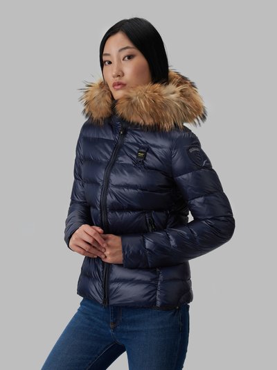 CONSTANCE FASHION DOWN JACKET WITH FUR HOOD - Blauer