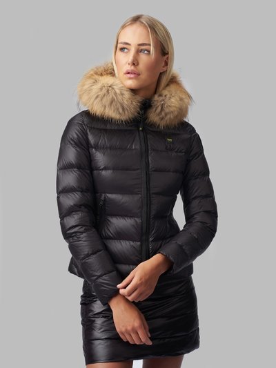 CONSTANCE FASHION DOWN JACKET WITH FUR HOOD - Blauer