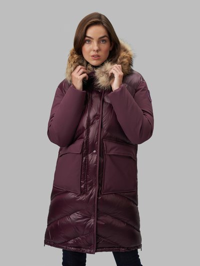 GWENDOLYN DOWN JACKET WITH SLITS AT BOTTOM