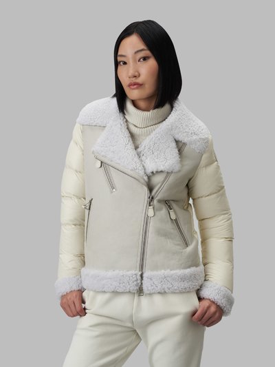 MISTY SHEARLING BIKER JACKET_