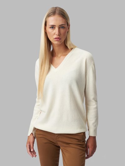 V-NECK WOOL CASHMERE SWEATER