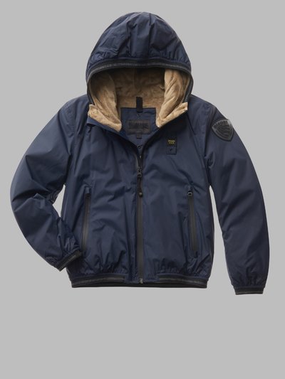 DOWN JACKET WITH FUR LINING - Blauer