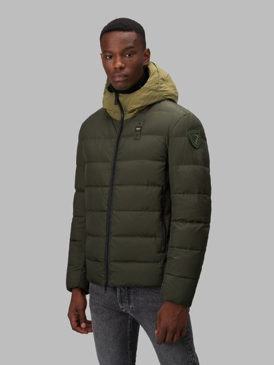 WADE TWO-TONE DOWN JACKET WITH HOOD