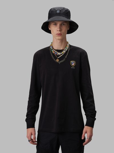 LONG SLEEVE T-SHIRT WITH BLAUER SHIELD