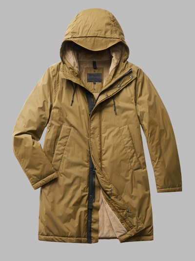 LANGE DAUNENJACKE MIT INNENSEITE AUS FELL JAKOBE_1