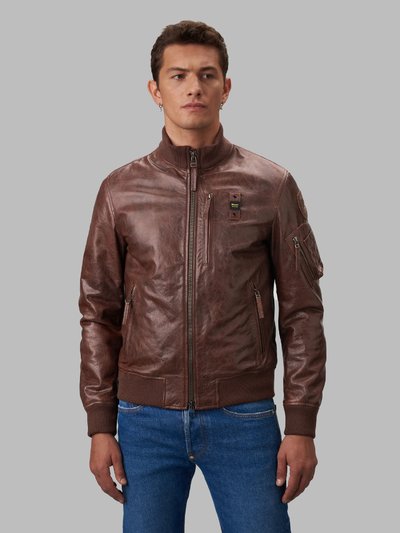 OCEAN PADDED BOMBER JACKET WITH POCKET - Blauer