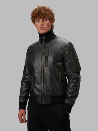 OCEAN PADDED BOMBER JACKET WITH POCKET - Blauer