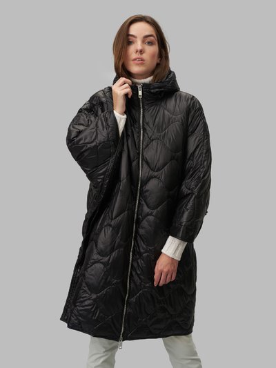 OVERSIZED HOODED PUFFER CAPE