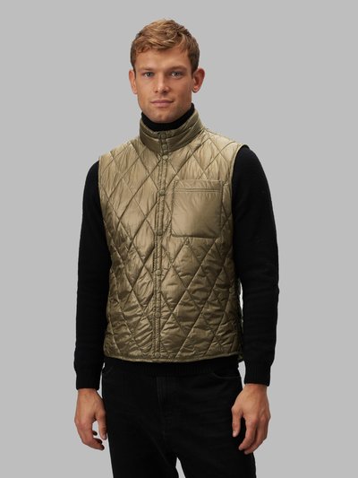 VEST WITH SQUARE STICHINGS - Blauer