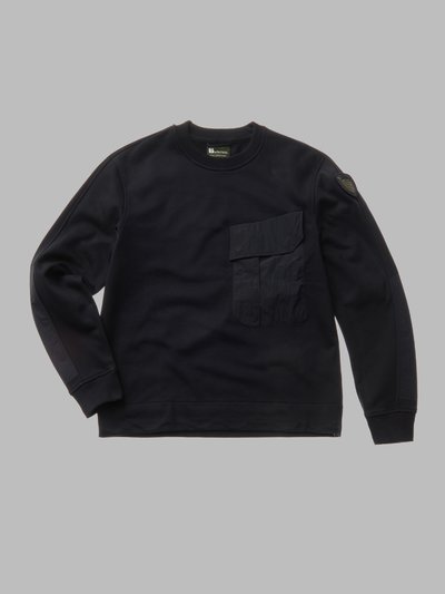 SWEATSHIRT MIT EINSÄTZEN AUS NYLON-CREASE_1