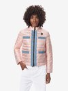 Blauer - AMELIA PADDED NYLON AND JEANS DETAILS JACKET - Light Pink - Blauer