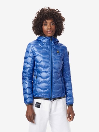 ARIA WAVE-QUILTED DOWN JACKET WITH HOOD - Blauer