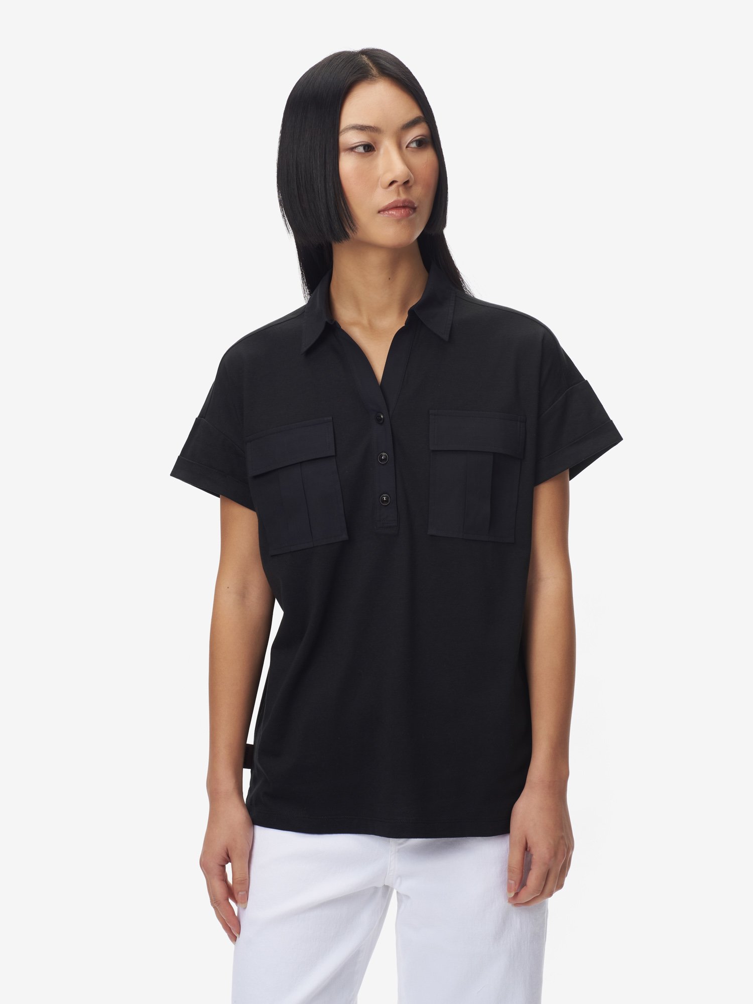 ® Pockets Shirt Womens Two Polo With | SALE\'s Blauer