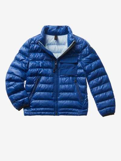 STRIPED DOWN JACKET WITH POCKET