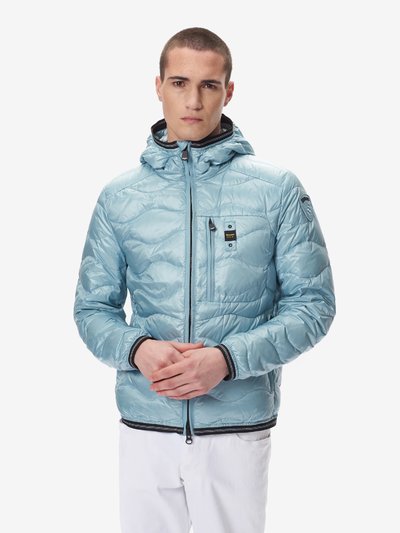 HUDSON WAVE-QUILTED DOWN JACKET WITH HOOD