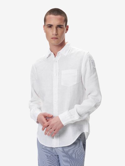 MENS SHIRT WITH ROUNDED BOTTOM