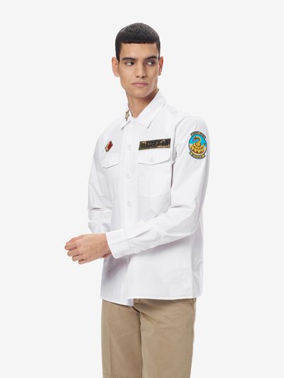 MENS SHIRT WITH MILITARY PATCHES