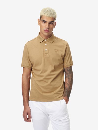 POLO SHIRT IN COTTON JERSEY - Blauer