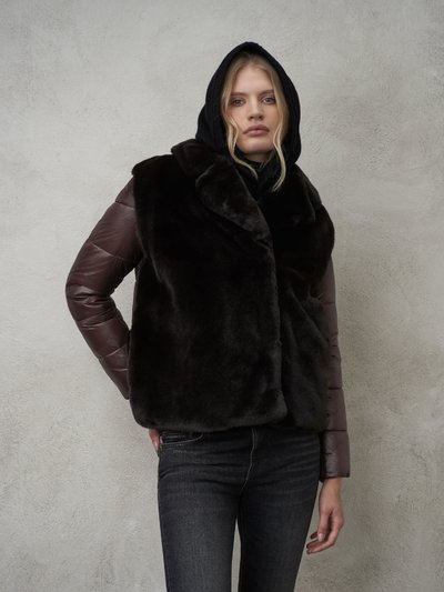 VALENTINA ECO PADDED JACKET WITH FAUX FUR