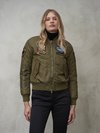 Blauer - ACADEMY MILITARY BOMBER MADELYN - Verde Scuro - Blauer