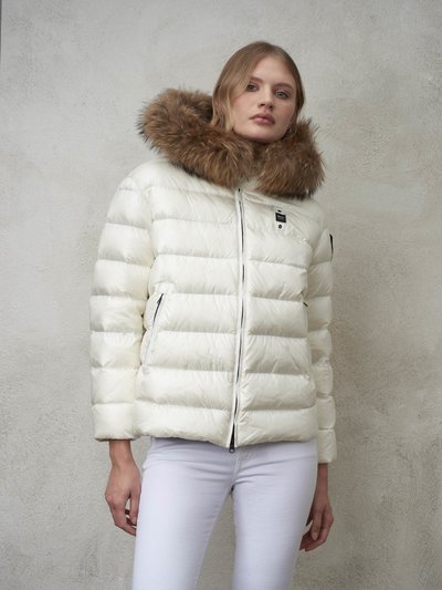 MANILA HOODED DOWN JACKET WITH REMOVABLE FUR
