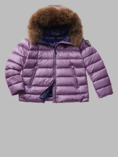 DAUNENJACKE MIT ABNEHMBARER FELLKAPUZE AUS MANILA_1