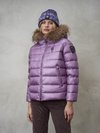 Blauer - DAUNENJACKE MIT ABNEHMBARER FELLKAPUZE AUS MANILA - Paysley Purple Ins Bluish Purple - Blauer