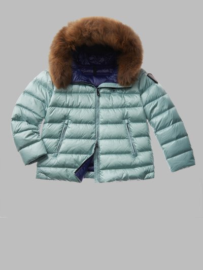 MANILA HOODED DOWN JACKET WITH REMOVABLE FUR_1