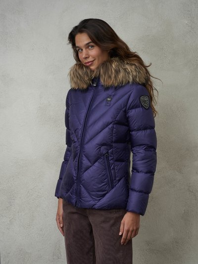 ALICIA DOWN JACKET WITH REMOVABLE FUR TRIM