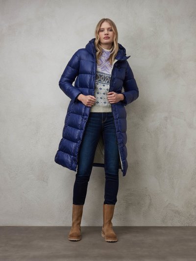 Short Down Jackets's Bellvue Long Jacket With Check Pattern | Blauer ®