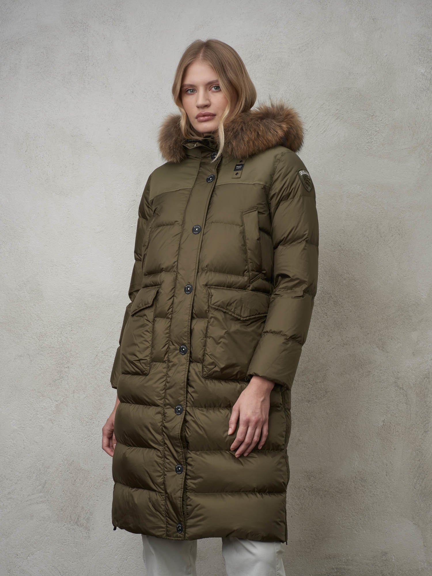 Short Down Jackets's Brielle Down Jacket With Side Splits