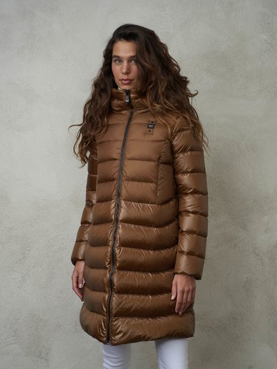 SAVANNAH LONG DOWN JACKET WITH CHEST POCKETS - Blauer