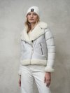 Blauer - KURZE JACKE AUS SCHAFFELL SOPHIA - Tapioca Flour - Blauer