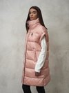 Blauer - KELLY LONG MICRO-RIP ECO PADDED JACKET - Pale Pink Ins Blackberry - Blauer