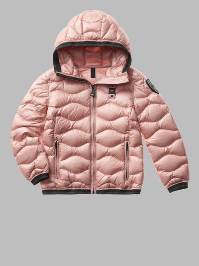 GIRL WAVE-QUILTED DOWN JACKET