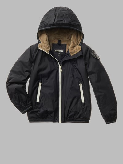 GIRL DOWN JACKET WITH FUR LINING