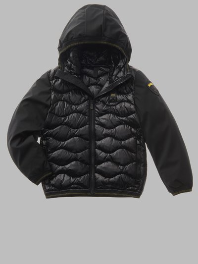 BOYS WAVE-QUILTED NEOPRENE DOWN JACKET
