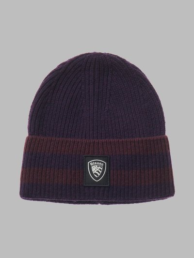 CAP WITH CONTRASTING LINES - Blauer