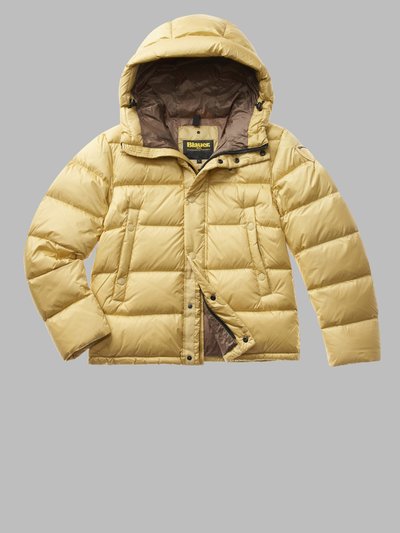 CLIPPER DOWN JACKET WITH LINING IN CONTRASTING COLOUR_1