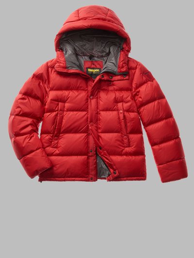 CLIPPER DOWN JACKET WITH LINING IN CONTRASTING COLOUR_1