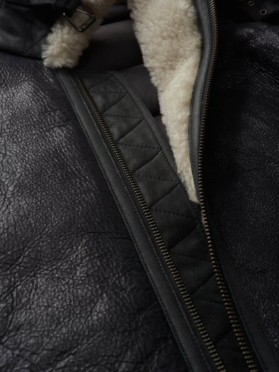 DELL LEATHER DOWN JACKET