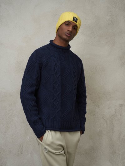 CABLE SWEATER - Blauer