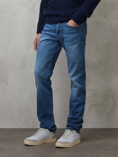 Men's Jeans With Faded Effect