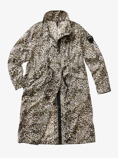 IVY LONG UNLINED COAT WITH ANIMAL PRINT_1