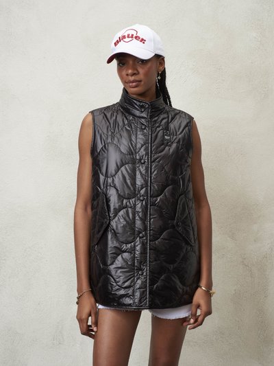 PAISLEY WAVE QUILTED VEST - Blauer