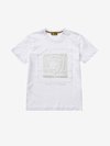 Blauer - T-SHIRT WITH SILVER PRINT - White - Blauer